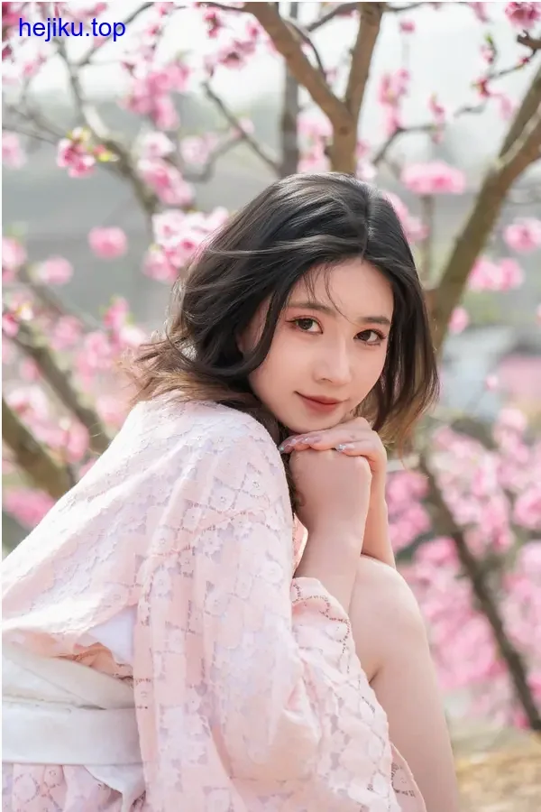 年年nnian穿浅色纱裙站在户外，阳光透过树叶形成光斑洒在身上，神态安静自然